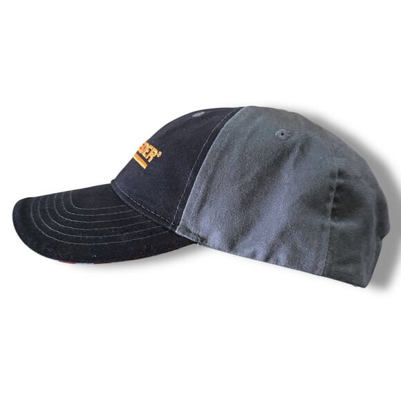 Schneider Ball Cap Mens Black Gray Orange Logo Adjustable Hat USA Trim OSFM - Picture 2 of 8